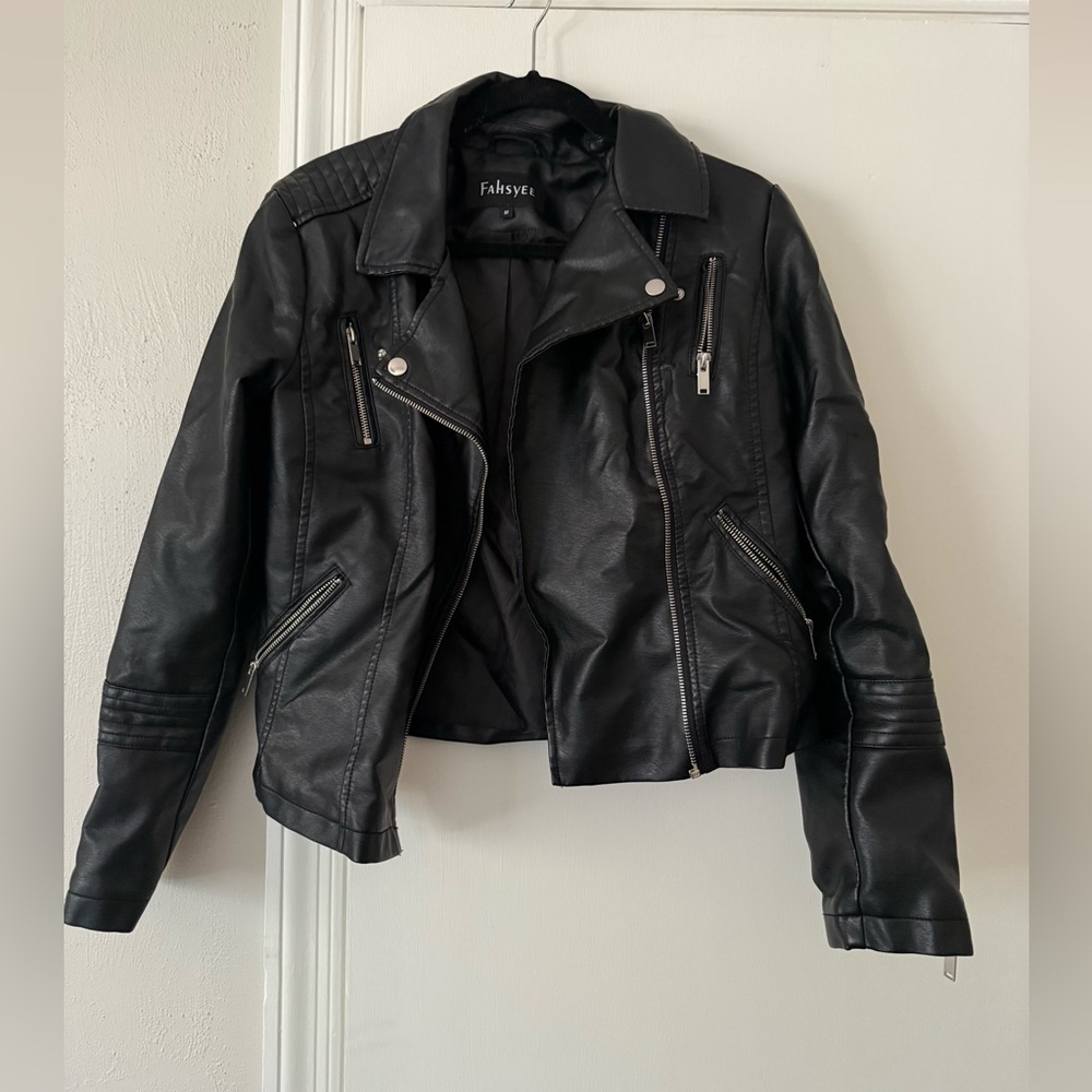 Women's Black Leather Jacket